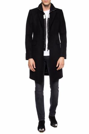 Coat with contrasting bib, zdjęcie 2 Coat with contrasting bib od Alexander McQueen